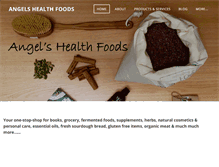 Tablet Screenshot of angelshealthfoods.com.au